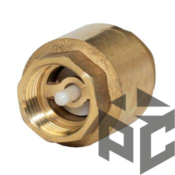 Клапан обратный латунный осевой Ду 50 Ру 16 (хол.вода) от производителя "Рускон"