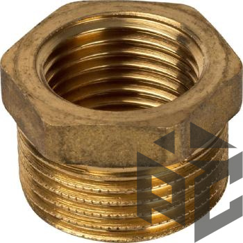 Футорка латунь НР/ВР Ду 10x15 (1/2"x3/8") от производителя "Рускон"